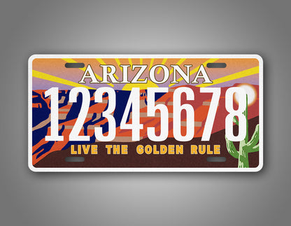 Custom Arizona Live The Golden Rule Personalized License Plate