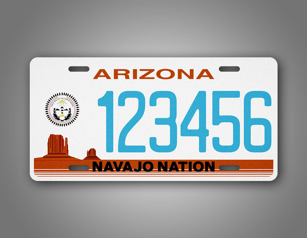 Novelty Arizona Navajo Nation Custom 6x12 License Plate