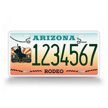 Custom Arizona Rodeo License Plate