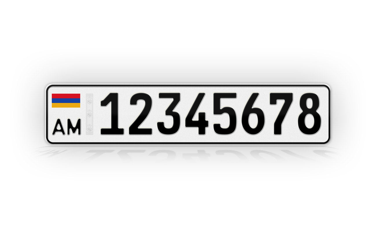 Personalized Armenia European Style License Plate