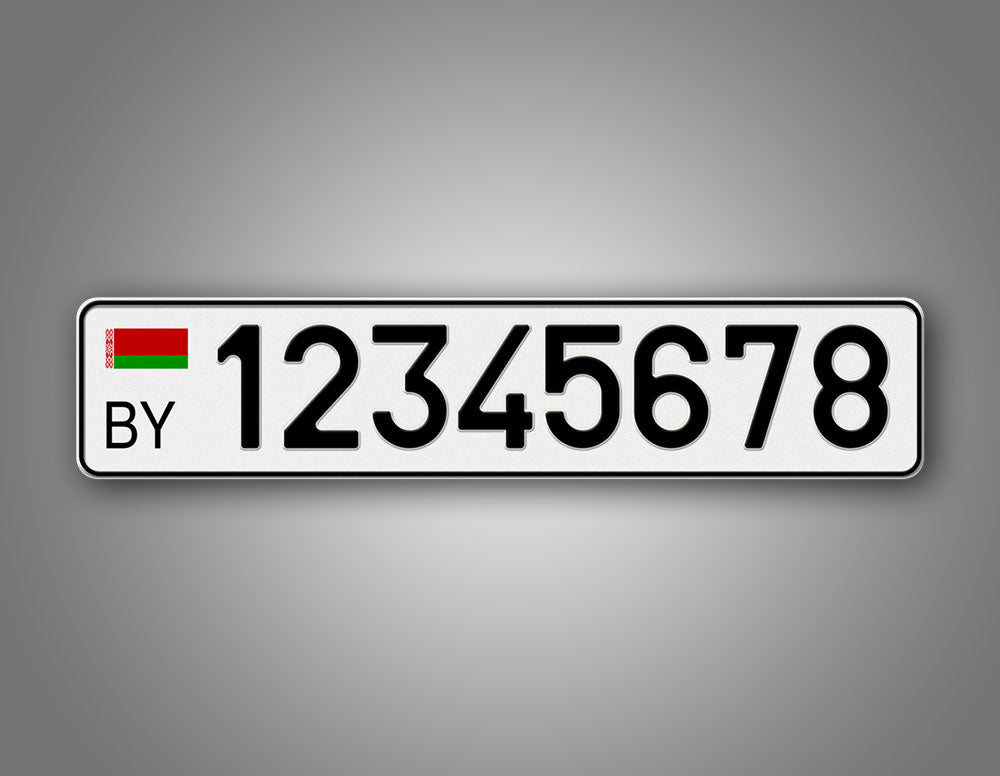 Personalized Belarus European Style License Plate