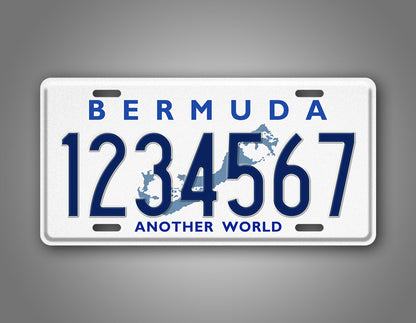 Custom Bermuda Another World Personalized License Plate