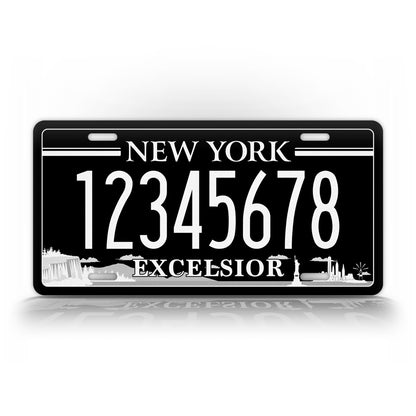 Personalized New York Blacked Out Excelsior Custom License Plate