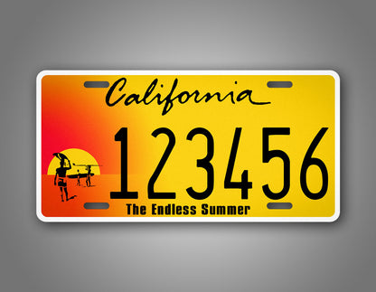 Custom California Endless Summer Novelty Personalized License Plate