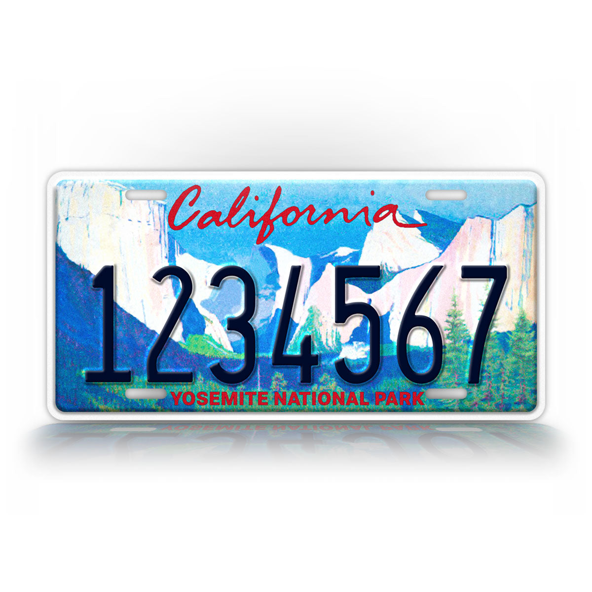 Custom California Yosemite National Park Personalized License Plate