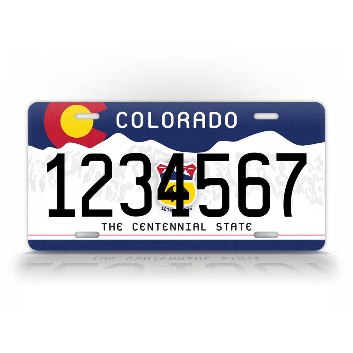 Custom Novelty Colorado The Centennial State 1876-2026 6x12 License Plate