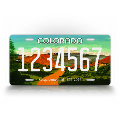 Custom Novelty Colorado Sesquicentennial 1876-2026 6x12 License Plate