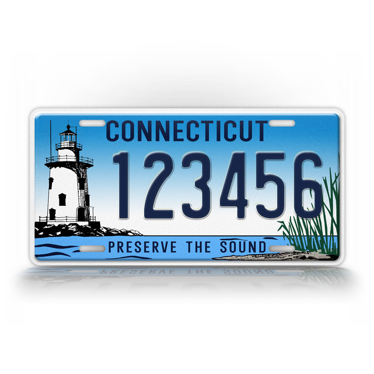 Custom Connecticut Preserve The Sound Personalized License Plate