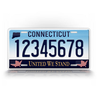 Custom Connecticut United We Stand License Plate