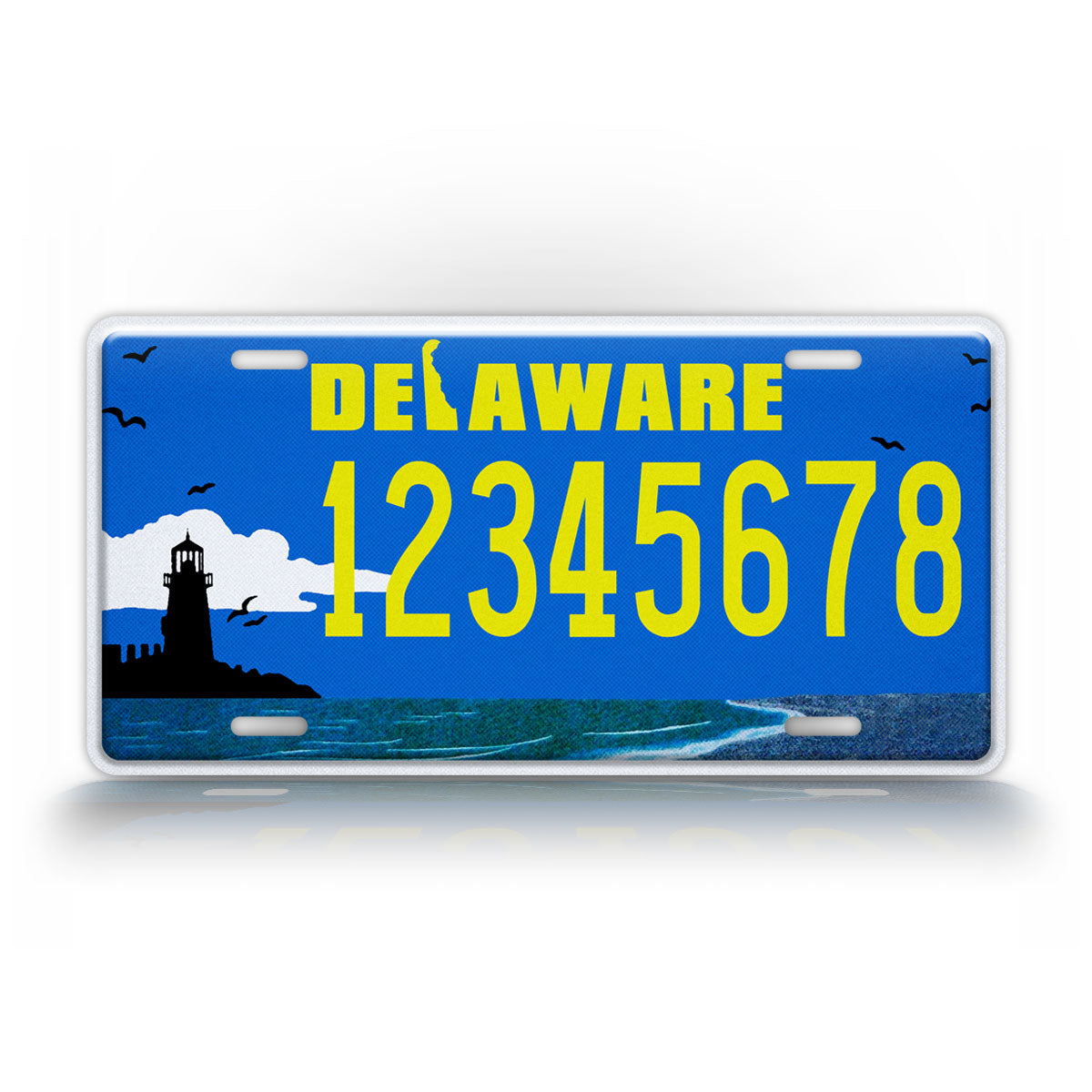 Delaware Text Delaware State License Plate
