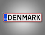 Personalized Denmark European Style License Plate