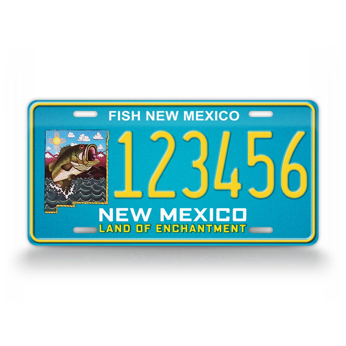 Custom New Mexico Fish New Mexico 2010 License Plate