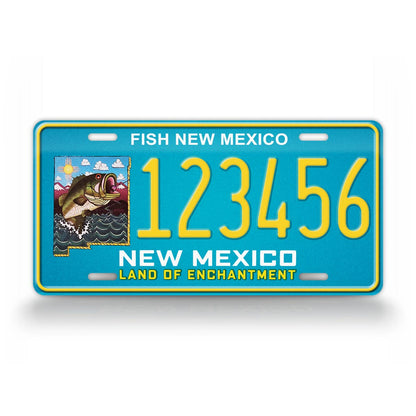 Custom New Mexico Fish New Mexico 2010 License Plate