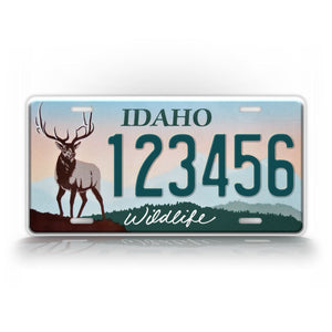 Custom Idao Deer Wildlife Personalized License Plate