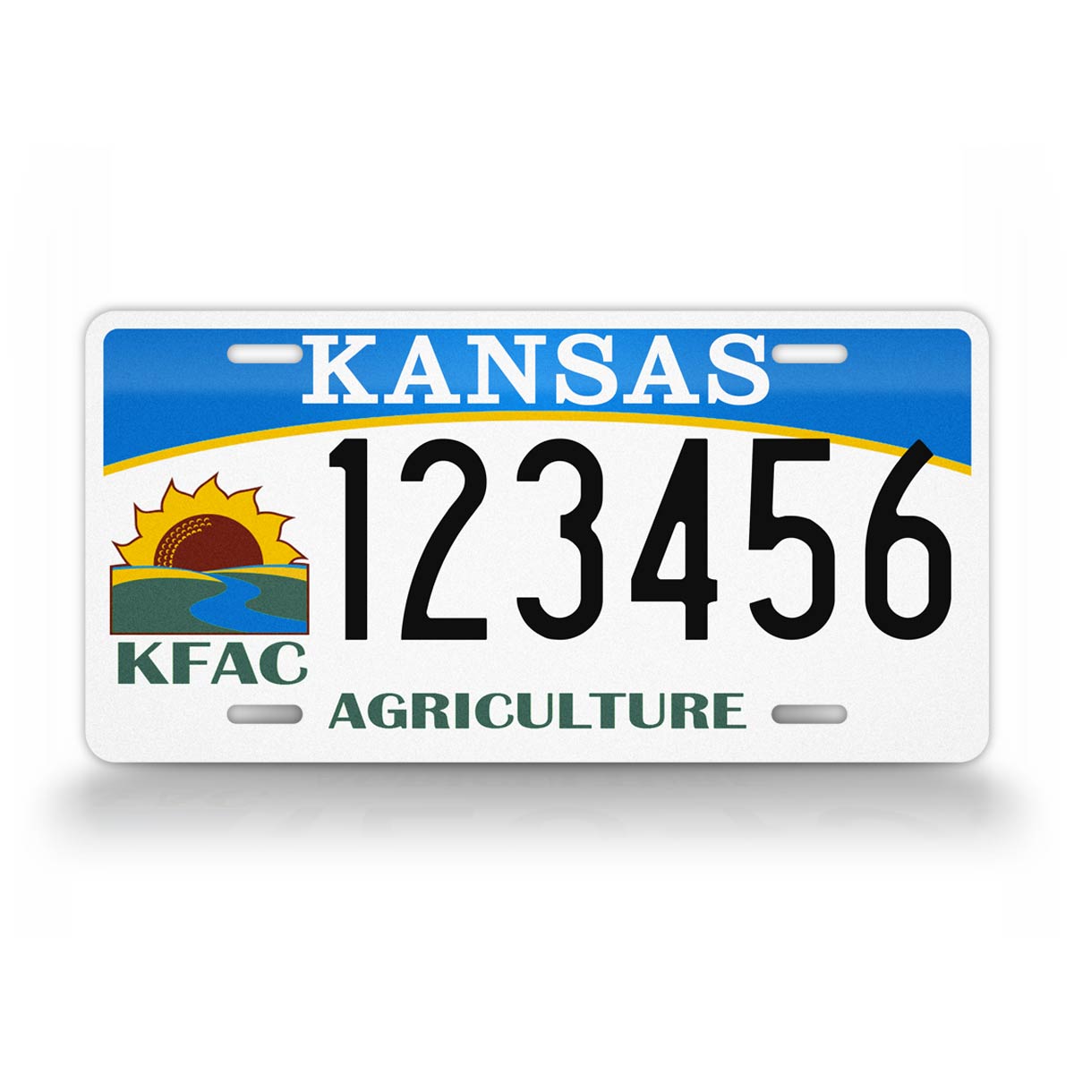 Custom Kansas Agriculture License Plate