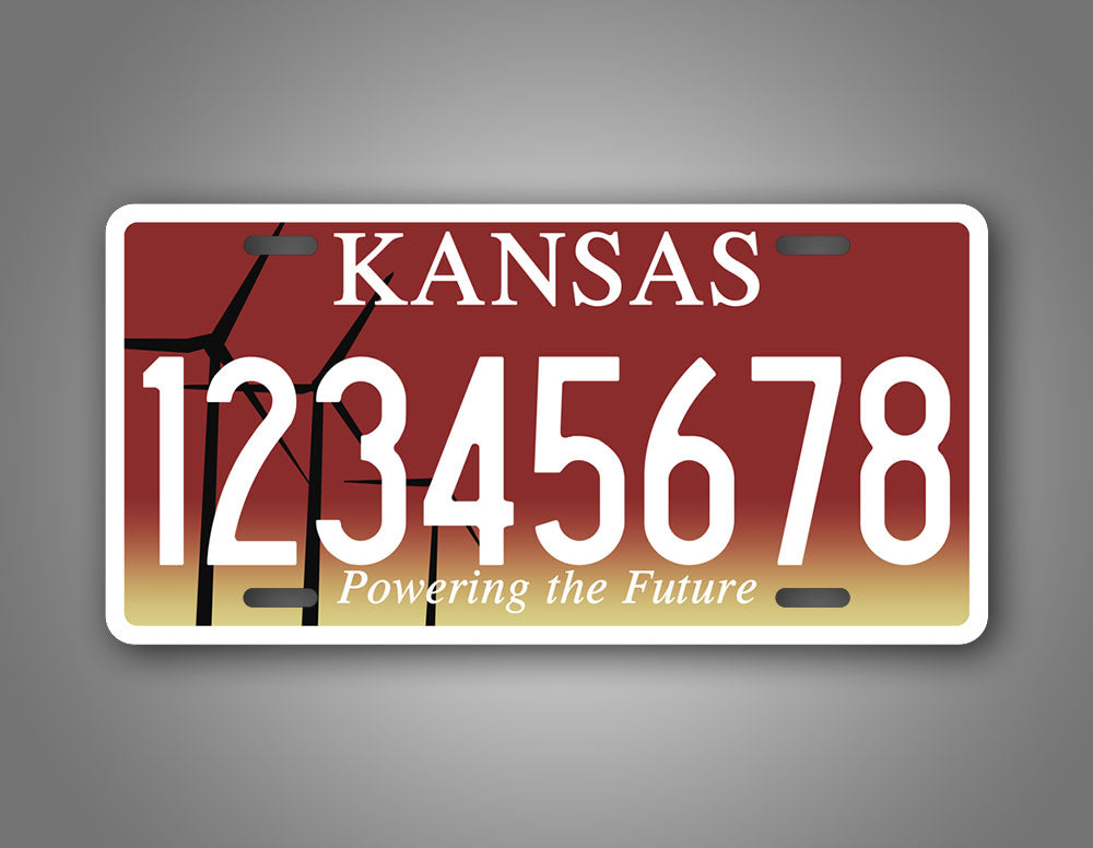 Custom Kansas Powering The Future Personalized License Plate