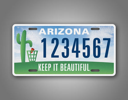 Arizona Keep It Beautiful Custom License Plate