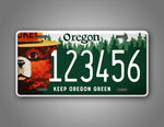 Custom Oregon Keep Oregon Clean Smokey The Bear Personalized License Plate