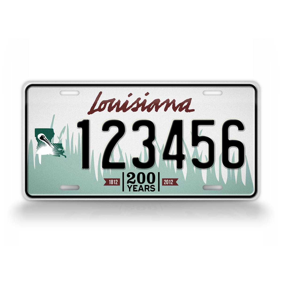 Custom Louisiana 2011 2012  bicentennial Personalized License Plate