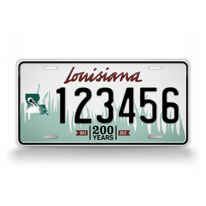 Custom Louisiana 2011 2012  bicentennial Personalized License Plate