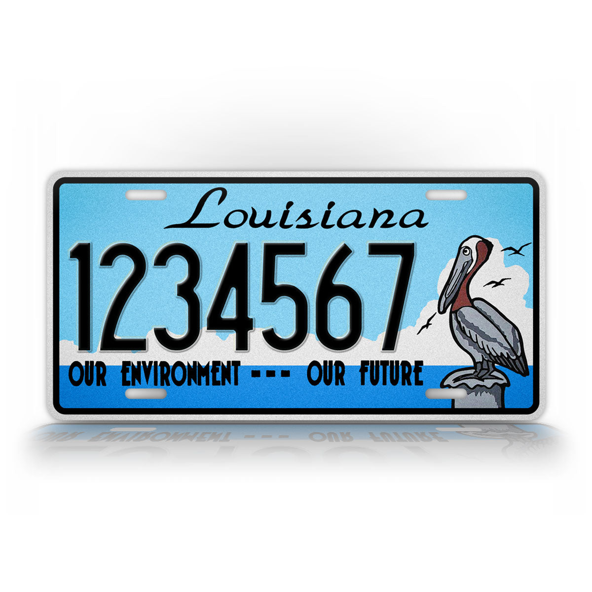Custom Louisiana State Our Invironment Our Future Personalized License Plate