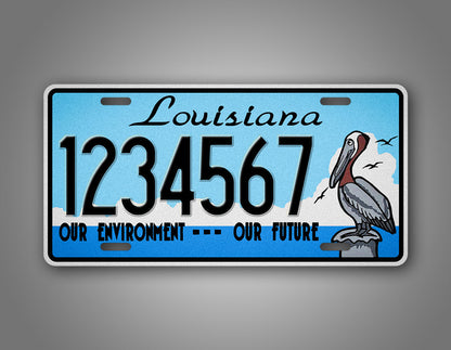 Custom Louisiana State Our Invironment Our Future Personalized License Plate