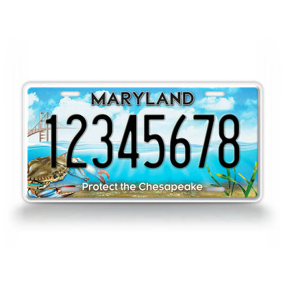 Custom Maryland Protect The Chesapeake License Plate
