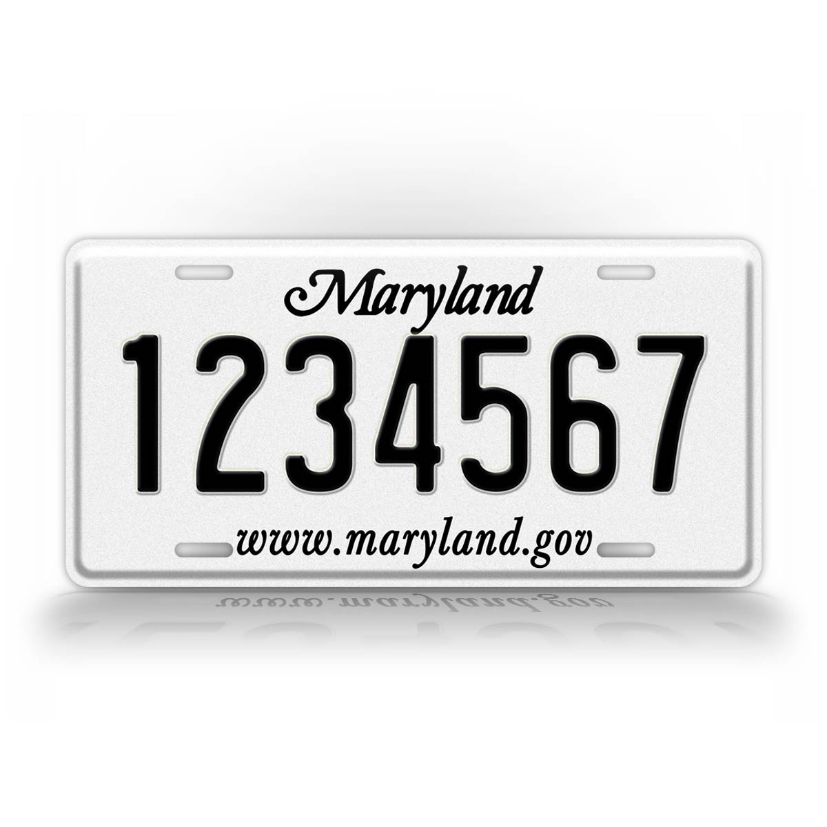 Personalized 1986-2010 Maryland State Custom License Plate