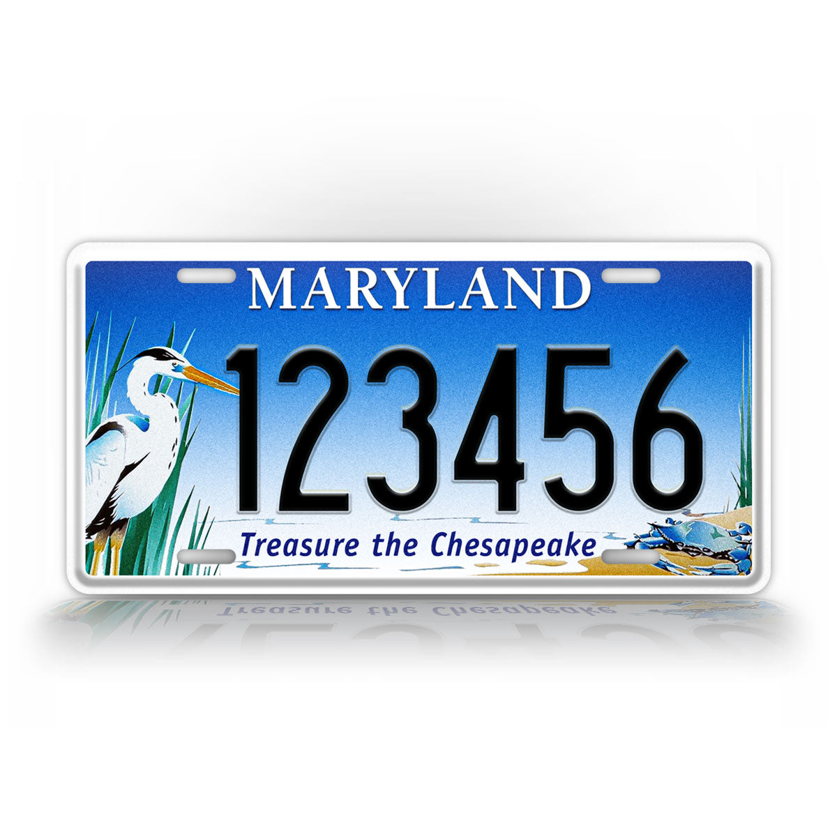 Custom Maryland Treasure The Chesapeake Personlized License Plate