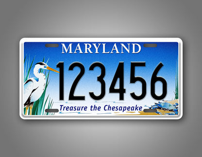 Custom Maryland Treasure The Chesapeake Personlized License Plate