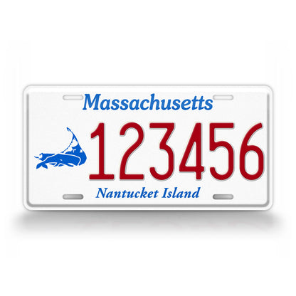 Custom Massachusetts Nantucket Island License Plate