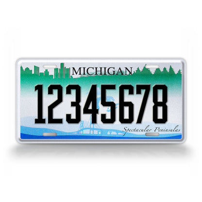 Michigan Spectacular Peninsulas State License Plate