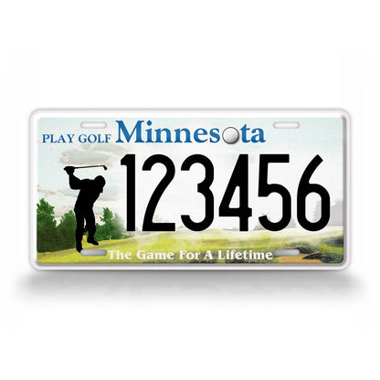 Personalized Minnesota "The Game for a Lifetime" Custom License Plate