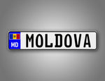 Personalized Moldova European Style License Plate