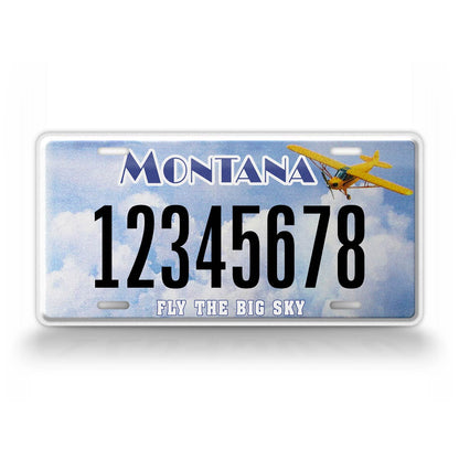Custom Montana "Fly the Big Sky" State License Plate