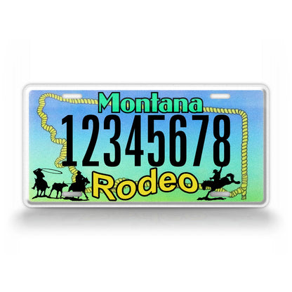 Custom Montana "Rodeo" State License Plate