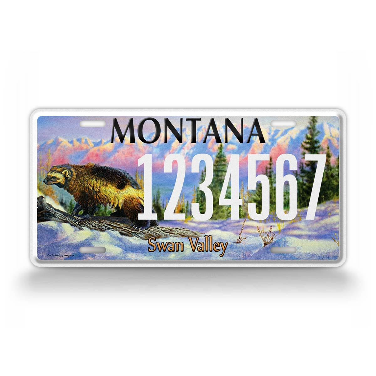 Custom Montana "Swan Valley" State License Plate