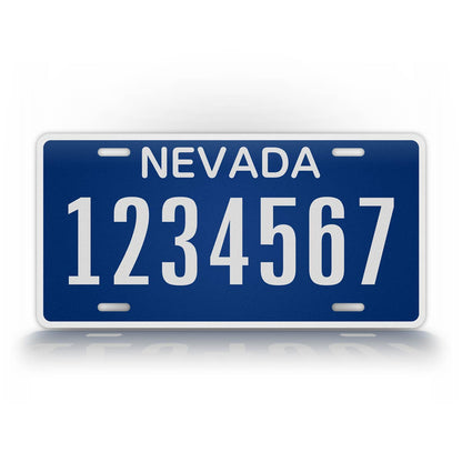 Novelty Nevada Modern Replica Blue 1982 6x12 License Plate