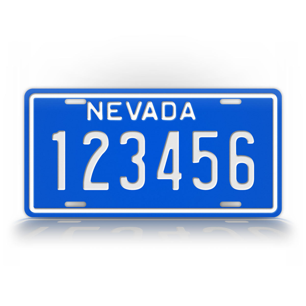 Custom Nevada Blue License Plate
