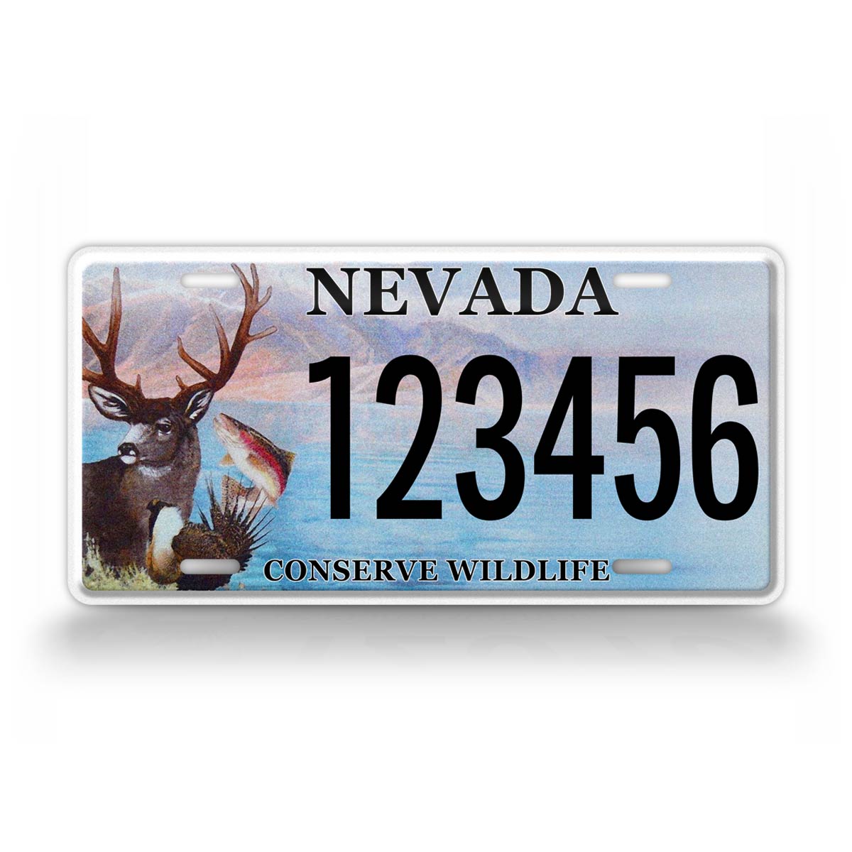Custom Nevada Conserve Wildlife 2026 License Plate