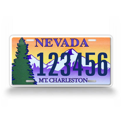 Custom Nevada Mt Charleston 1999 License Plate