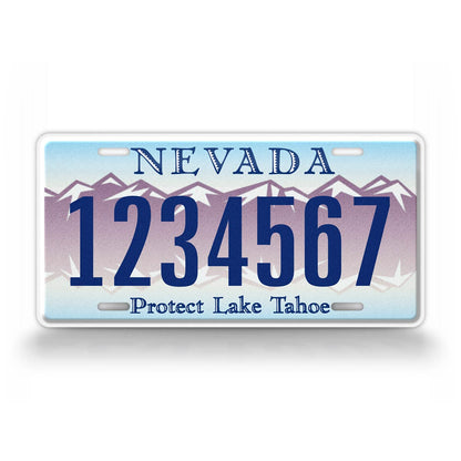 Custom Nevada Protect Lake Tahoe 1998 License Plate