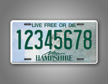 Personalized New Hampshire State Custom License Plate