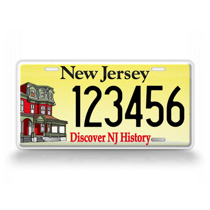 Custom New Jersey Discover NJ History Heritage 1998 License Plate
