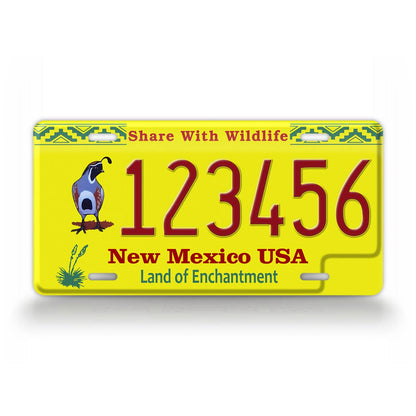 Custom New Mexico Share with Wildlife Bird 2020 License Plate