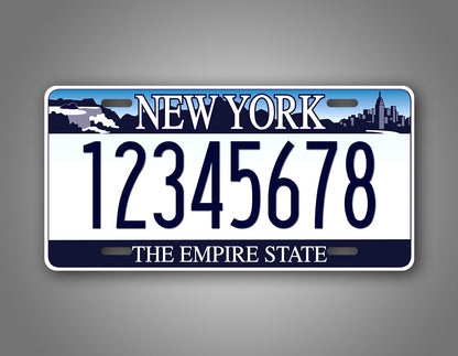 Personalized New York Custom State Auto Tag