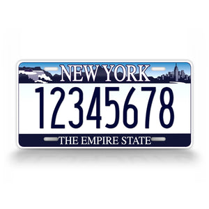 Personalized New York Custom State Auto Tag