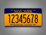 Personalized New York Custom License Plate
