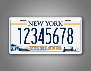 Personalized New York Excelsior Custom License Plate