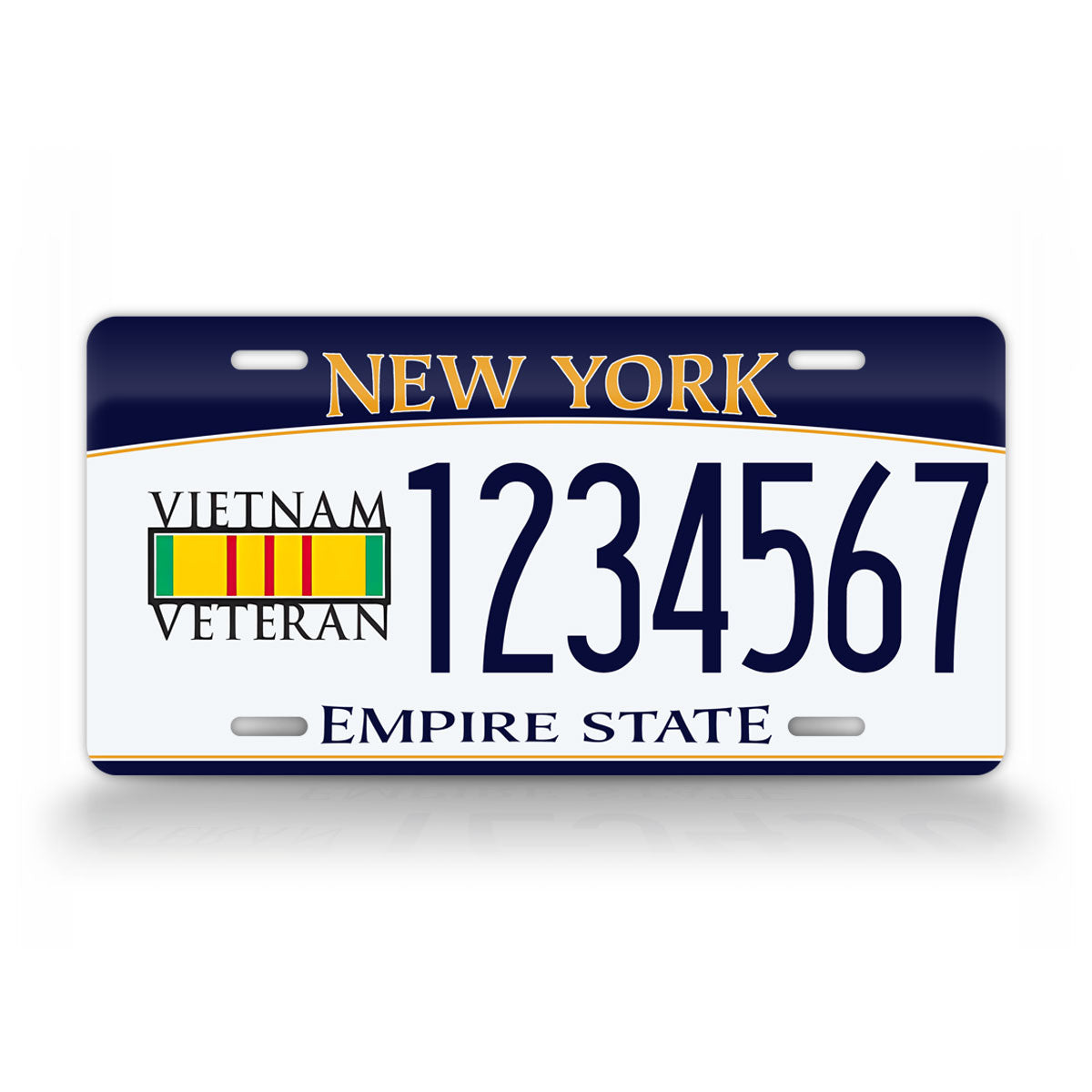 New York Vietnam Veteran Custom License Plate